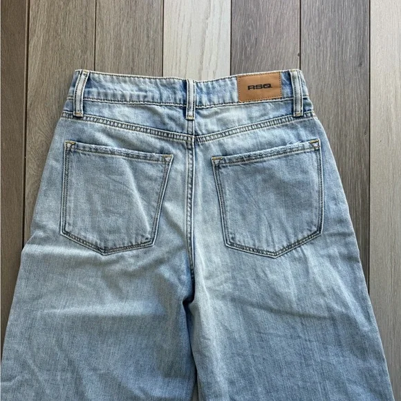 RSQ Women’s High Rise Wide Leg Jeans - Picture 5 of 6
